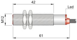 Czujnik indukcyjny 12 mm SI12-C2 PNP NO+NC