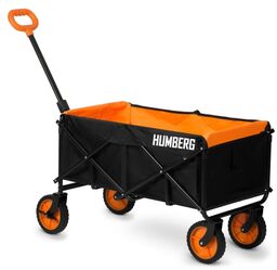 Wózek transportowy, składany, 100L, Humberg, czarny, pomarańczowy