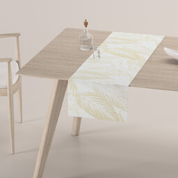 Bieżnik prostokątny, ecru liście, 40 x 130 cm,