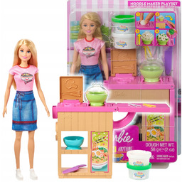 Lalka Barbie Zestaw Domowy Makaron GHK43 33 cm