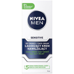 Nivea Men Sensitive 75ml łagodzący krem nawilżający