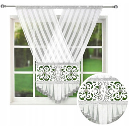 Firana Gotowa Ażur Panel Cyrkonie Firany Woal Filc