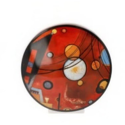 Goebel Wazon, porcelana, czerwony, 20