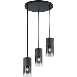 Trio Leuchten Lampa wisząca Robin 310630332, metal czarny