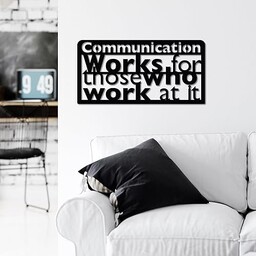 Stylowe, czarne dekoracyjne akcesoria ścienne, 58 x 30