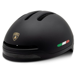 LAMBORGHINI Kask LA-AC-210002 Czarny z lampką (rozmiar M/L)