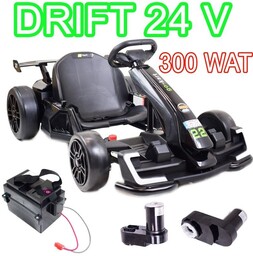 SZYBKI DRIFTUJĄCY GOKART NA AKUMULATOR 24 V, REGULOWANA