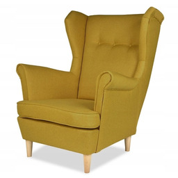 Fotel USZAK oliwkowa plecionka FAMILY MEBLE