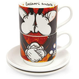 Egan PWM02I/S zestaw filiżanek do kawy, słodka miłość,