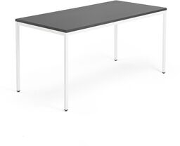 Stół konferencyjny QBUS, 1600x800 mm, 4 nogi, biały,