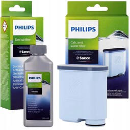 zestaw odkamieniacz filtr Philips Saeco