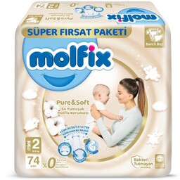 Molfix Pure&Soft Pieluszki Mini 2 (3-6 Kg) 74