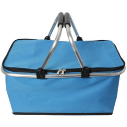 Joy, Kosz piknikowy termiczny, niebieski, 47x29x24 cm