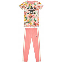 Zestaw komplet dziecięcy Adidas sukienka legginsy originals bawełna