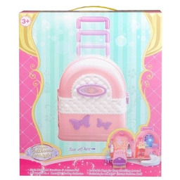 Mebelki dla lalek w walizce