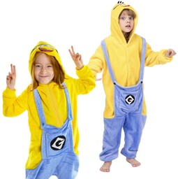 Piżama Onesie Kigurumi Kostium Przebranie Minionek Dzieci 135-145cm