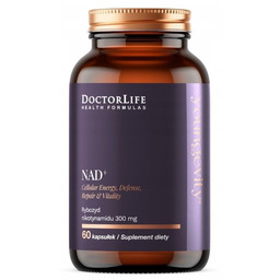 DOCTOR LIFE NAD+ Rybozyd Nikotynamidu 300mg suplement diety