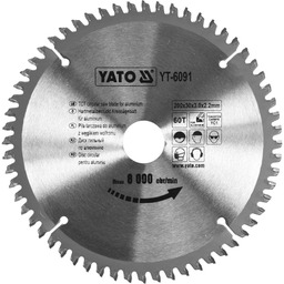 Yato TARCZA WIDIOWA TARCZOWA DO ALUMINIUM 200X60TX30MM YT-6091