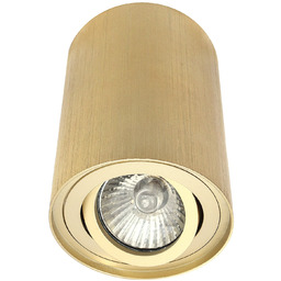 Tuba GU10 sufitowa okrągłą lampa złota bross regulowana