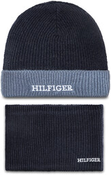 Komplet czapka i komin Tommy Hilfiger AU0AU01938 Granatowy