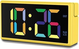 Hama Budzik Elektroniczny Ibiza (Wielokolorowy czytelny wyświetlacz LED,