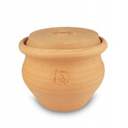 Garnek tradycyjny Gliniany Zdrój, duży z pokrywką Szymon,