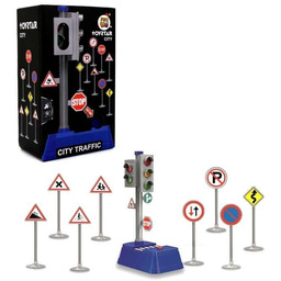 Znaki drogowe z sygnalizacją świetlną