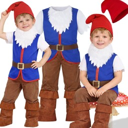 Strój Krasnala Przebranie Krasnoludek Kostium Gnom Skrzat Elf