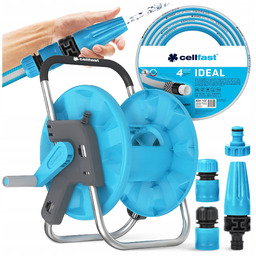 Wąż ogrodowy Ideal na stojaku Aluplus zestaw