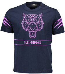 T-SHIRT MĘSKI Z KRÓTKIM RĘKAWEM PLEIN SPORT SZARY