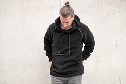 bluza DESIRE - KANGUR POLAR, z kapturem UNISEX-XXL