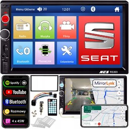 Radio Ekran Dotykowy 7" do Seat Cordoba 2002