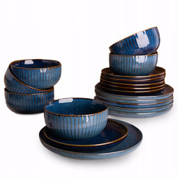 Serwis obiadowy zestaw talerzy Altom Design Reactive Stripes