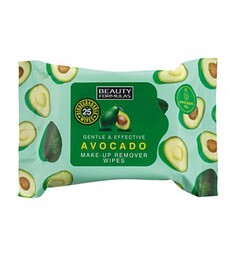 Beauty Formulas Chusteczki do demakijażu twarzy Avocado, 25szt