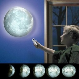 Lampa nocna Kinkiet Księżyc MOON z pilotem GRUNDIG