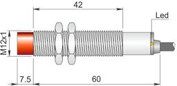 Czujnik indukcyjny 12 mm SI12-CE4 NPN NC LC5