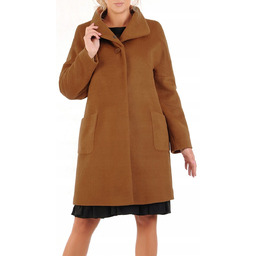 Modny płaszcz jesienny Amelia 54 z alpaki