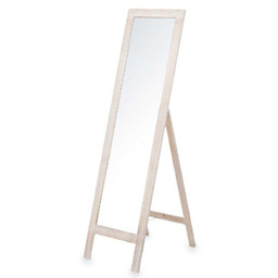 Gift Decor Lustro podłogowe Naturalne drewno 40 x