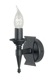 Elstead Lighting Kinkiet Saxon SAX1 BLK czarna oprawa