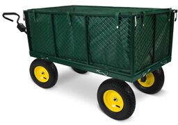Wózek ogrodowy, transportowy, 280L, Humberg, zielony