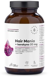 Hair Mania + keratyna 20 mg, Aura Herbals,