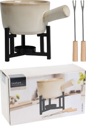 Zestaw do fondue porcelanowy 450 ml, 4 el.