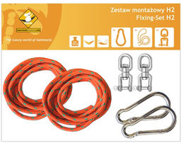 Zestaw montażowy H2 do hamaków, pomarańczowy koala/zh2