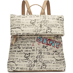 DKNY Damski plecak TILLY FOLDOVER MD PLECAK, Białe