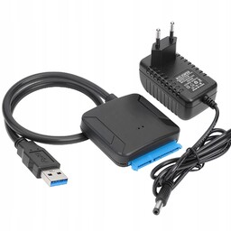 Kabel Adpater Sata-usb 3.0 12V Do Hdd 2,5/3,5"