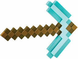 Diamentowy kilof Minecraft turkusowy - 40,5 cm -