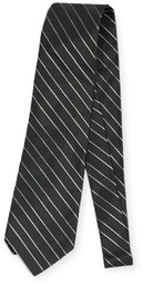 Elegancki szary wąski krawat męski DKNY
