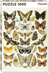 Piatnik 570445 1000 elementów, puzzle Millot-Butterflies and Moths,