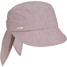 Czapka z Daszkiem Cotton Chambray by Seeberger, malinowy,