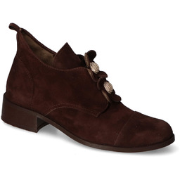 Botki Nicole 3080/106 Brązowe zamsz